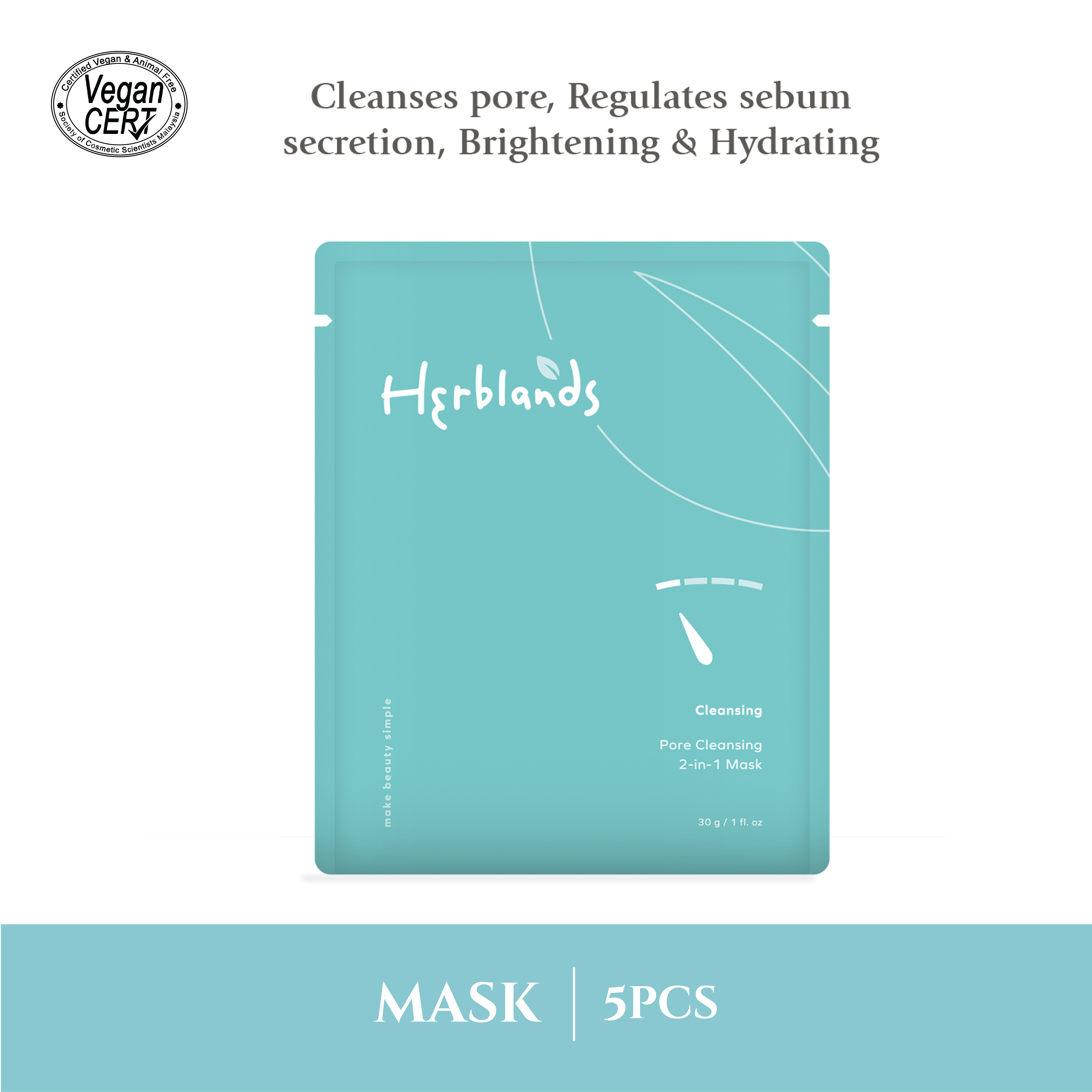 Herblands Pore Cleansing 2-in1 Mask
