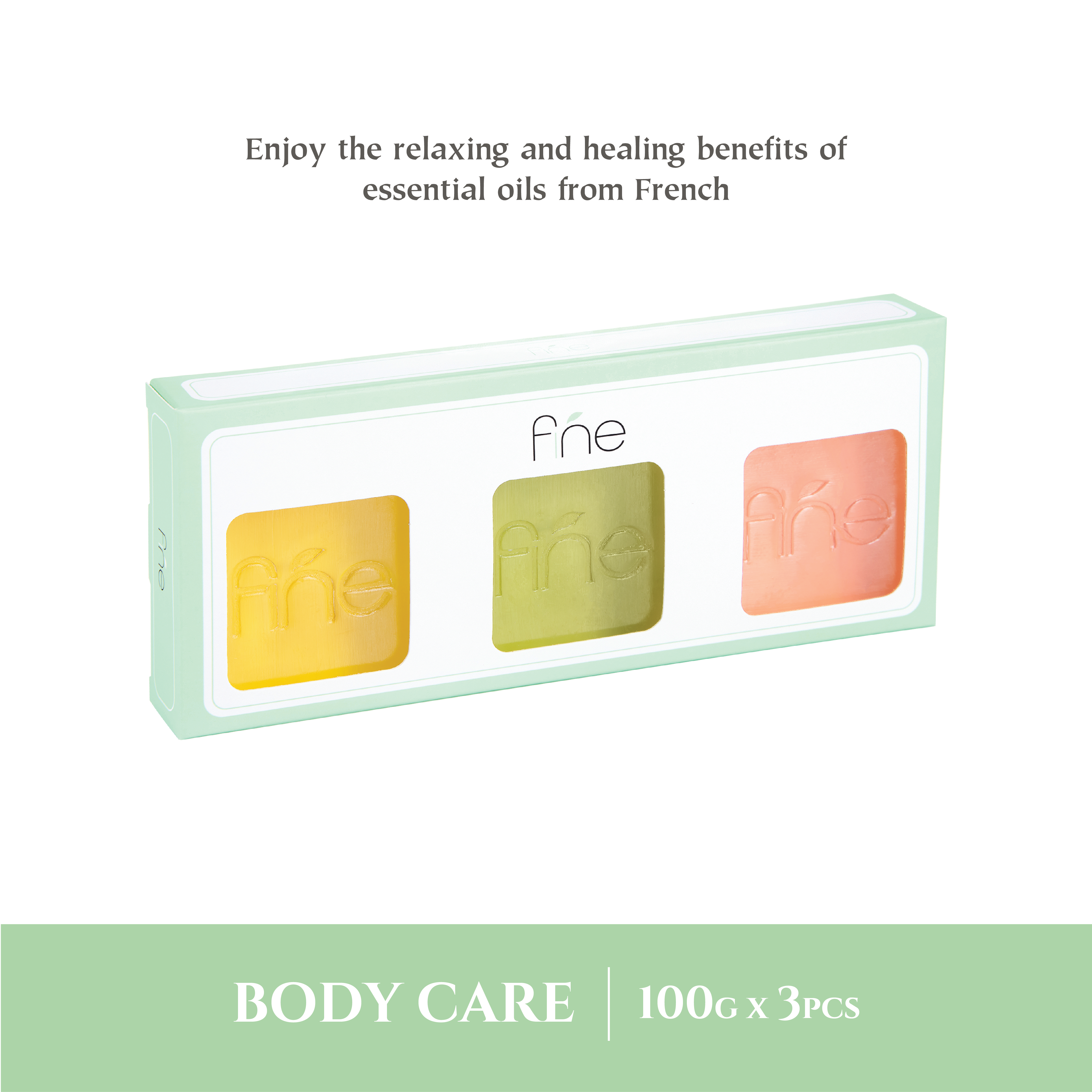 Fine Essential Oil Soap (Pack of 3)