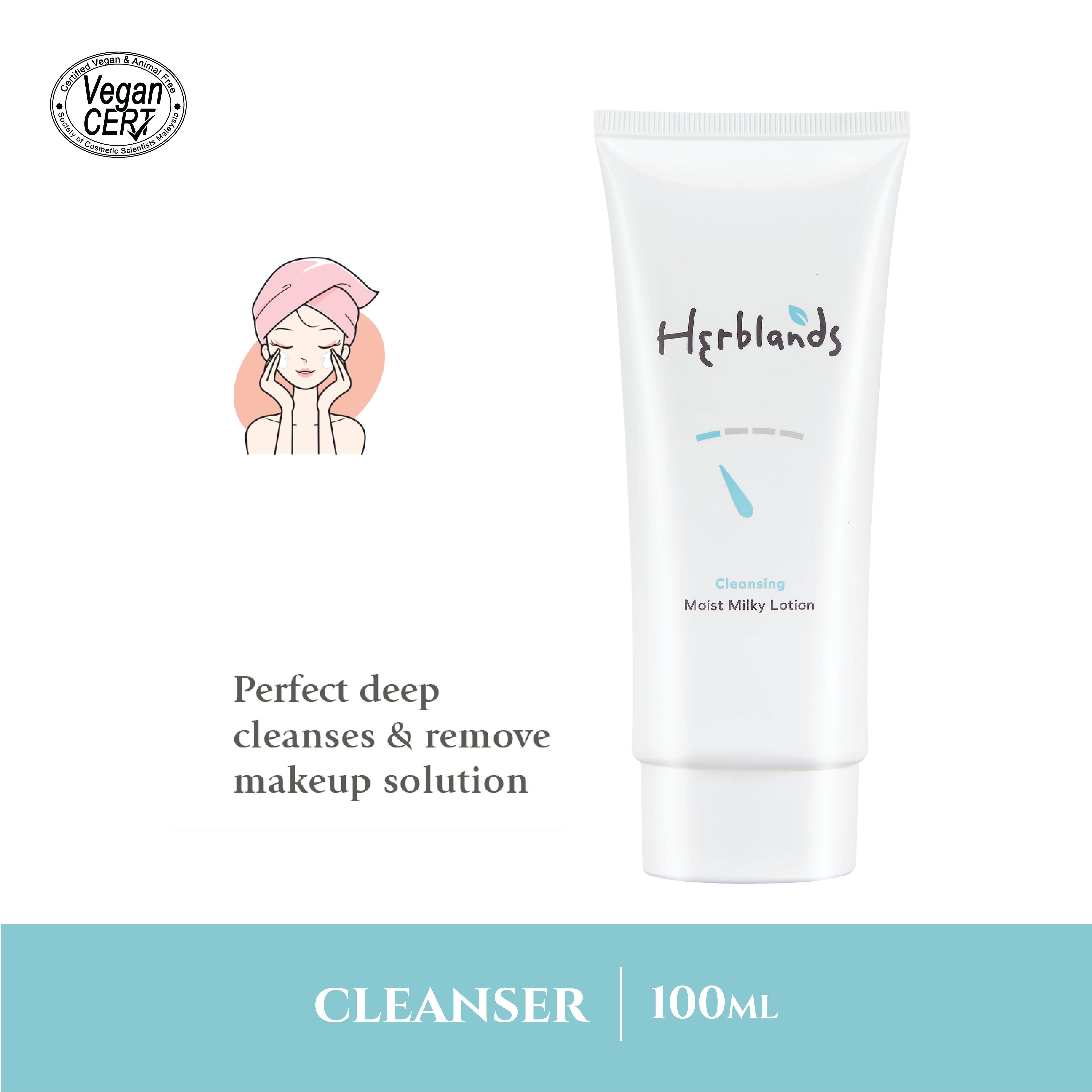 Herblands Cleansing Moist Milky Lotion